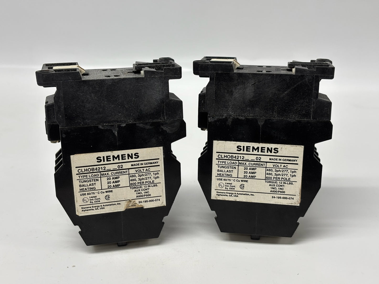 2 Pk Siemens CLHOB4212__02 Control Relay / Interface Module Replacement Part