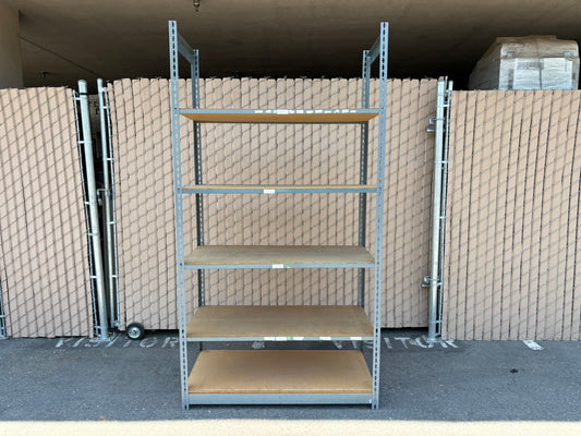 Boltless Shelving 5 Levels 24"W x 48"L x92"H (Add. levels for sale @ $20/ea)