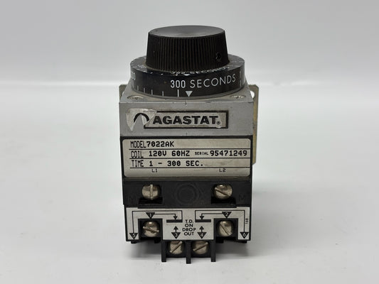 Agastat 7022AK Time Delay Relay Module for Control and Timing Applications