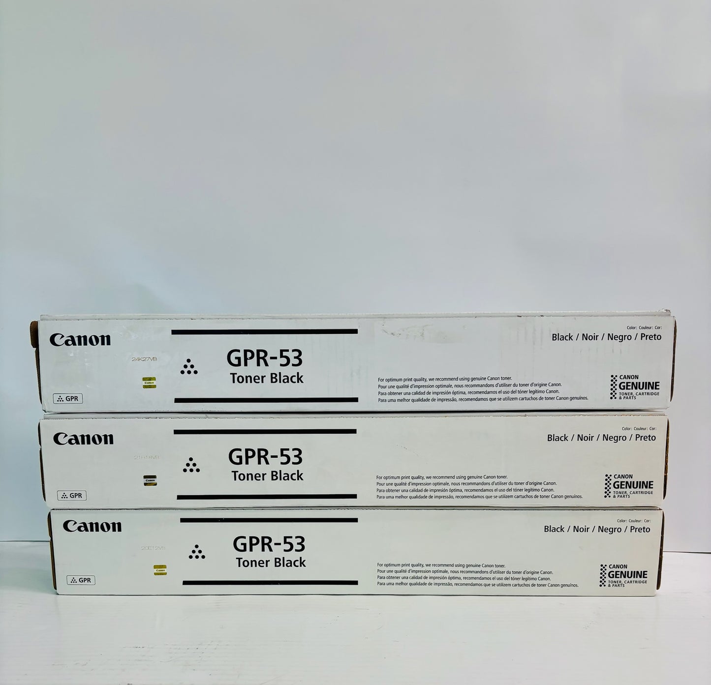 3 Genuine Canon iR Advance C3325,C3330 Black Toner GPR-58, GPR58