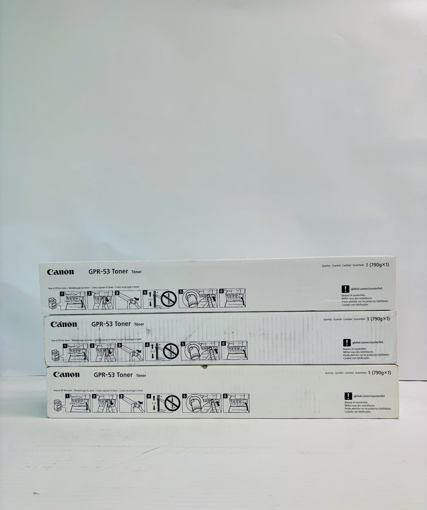 3 Genuine Canon iR Advance C3325,C3330 Black Toner GPR-58, GPR58