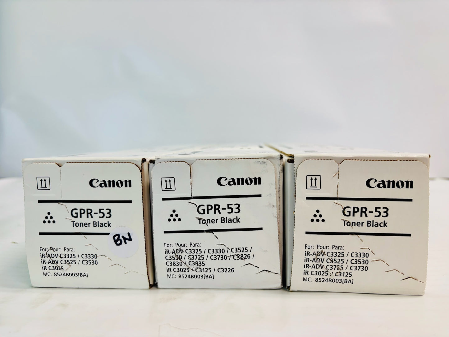 3 Genuine Canon iR Advance C3325,C3330 Black Toner GPR-58, GPR58
