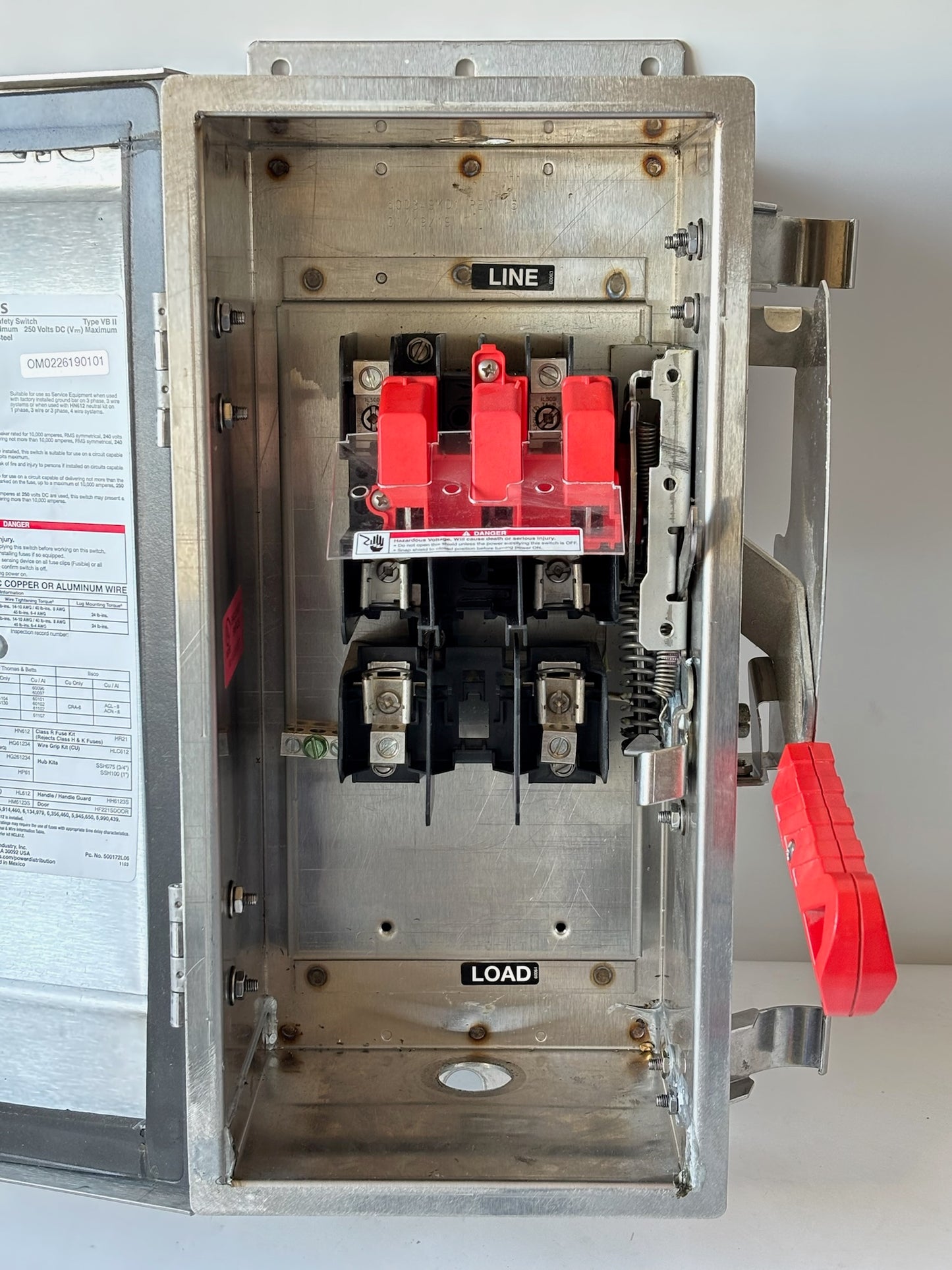 Siemens HF221S Heavy‑Duty Fusible Safety Switch 30 A 240 V Type 4X