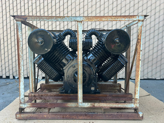 New Old Stock EMAX 25-HP 2-Stage Pressure-Lubricated Air Compressor APP4V2598TP