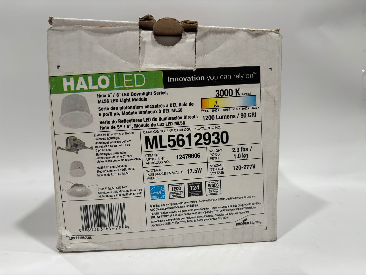 New HALO ML5612930 LED Light Module 120-277V, 17.5W