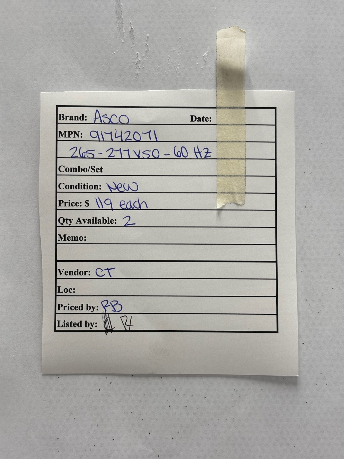 ASCO 91742071 Solenoid Valve Replacement Coil for Industrial Fluid Control