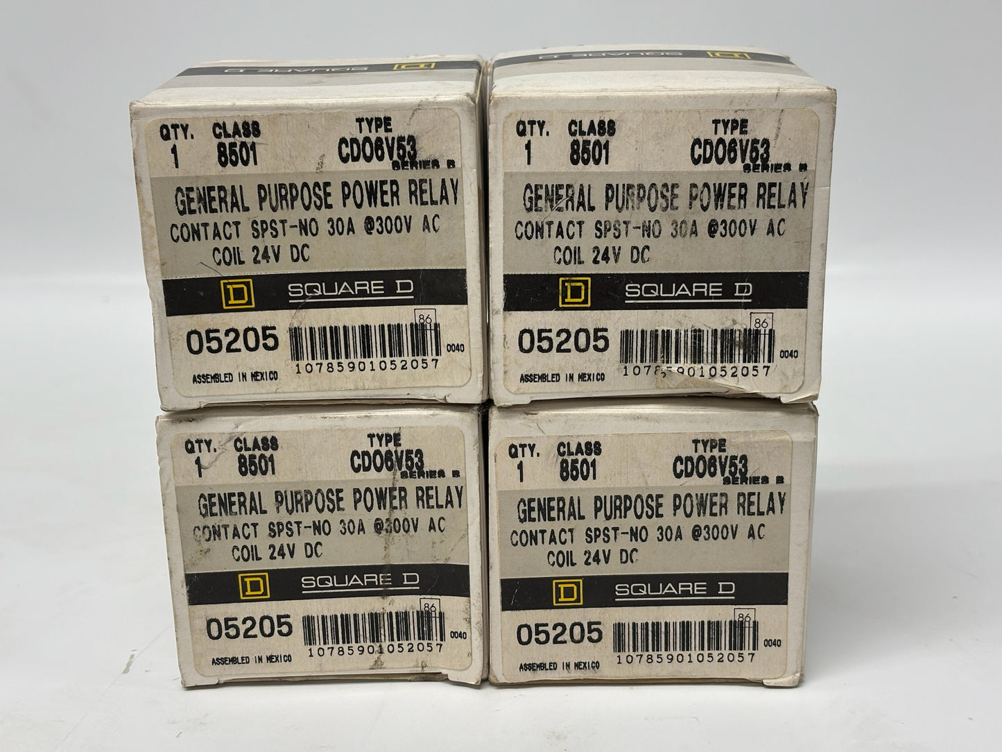 4 Pk Square D CDO6U53 Combination Starter with Overload for Motor Control