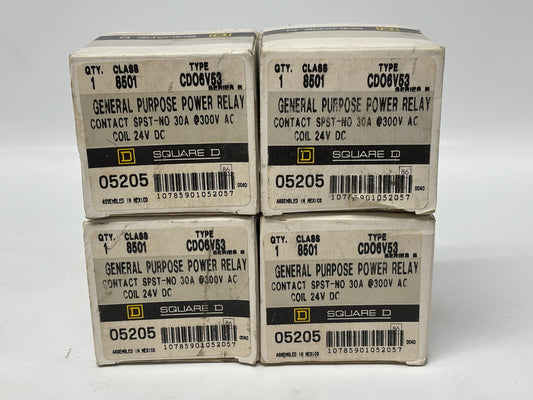 4 Pk Square D CDO6U53 Combination Starter with Overload for Motor Control