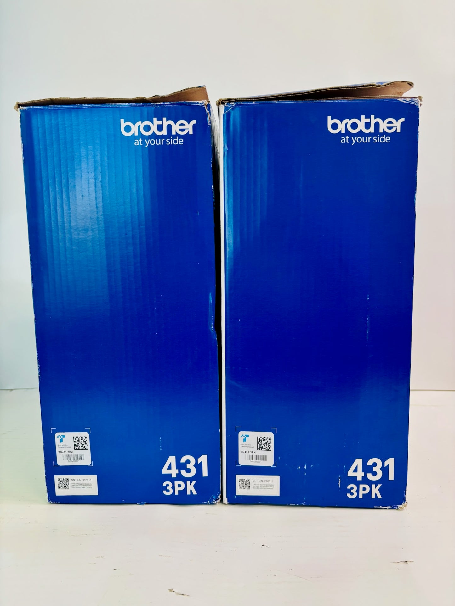 2 Open Genuine Brother HL-L8260CDW, HL-L8360CDW CMY Toner TN431 (6 Bottles)