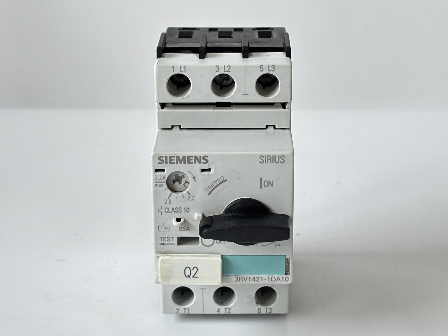 2 PK Siemens 3RV1421-1DA10 SIRIUS Motor Protection Breaker 2.2–3.2A