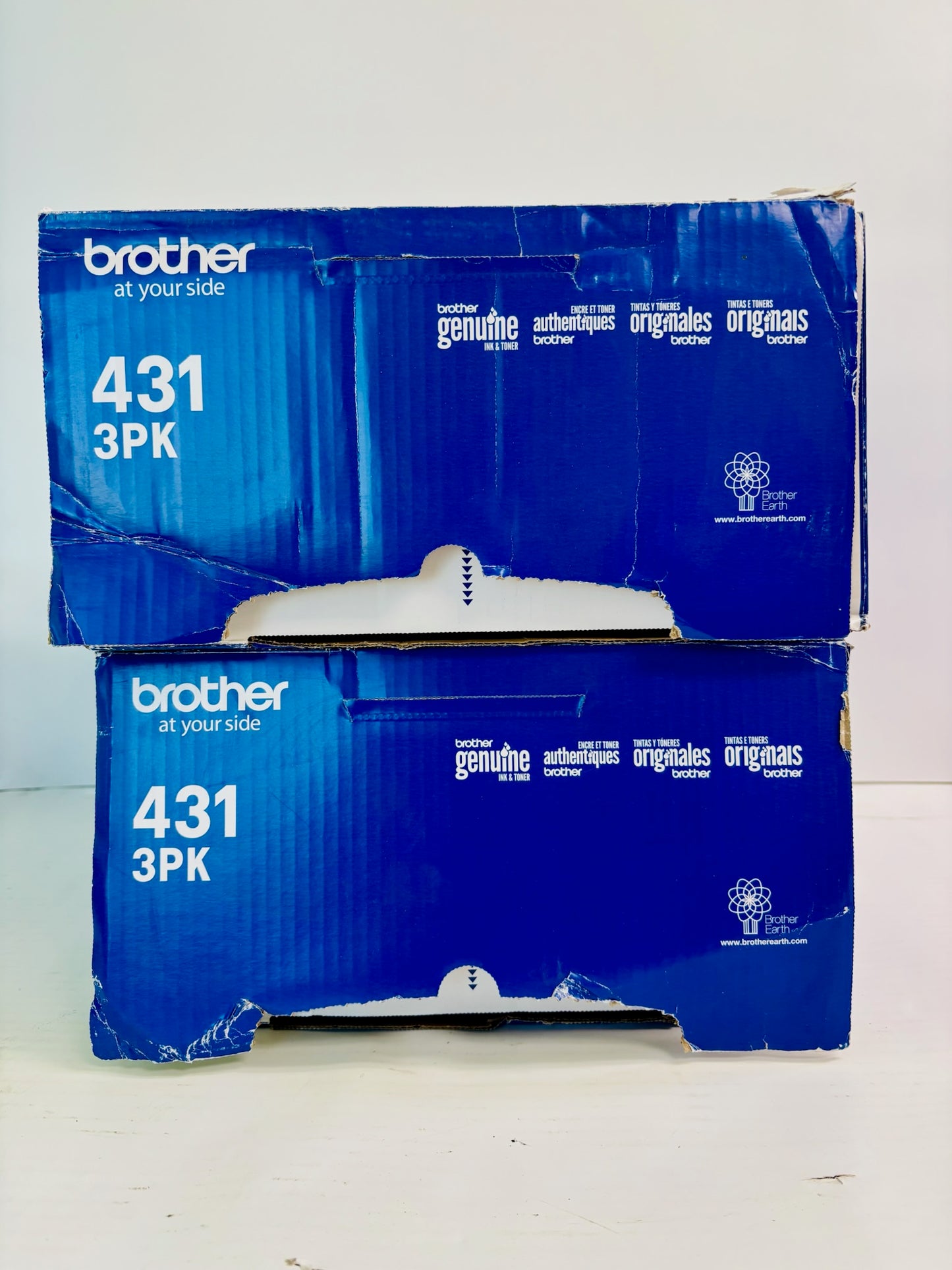2 Open Genuine Brother HL-L8260CDW, HL-L8360CDW CMY Toner TN431 (6 Bottles)