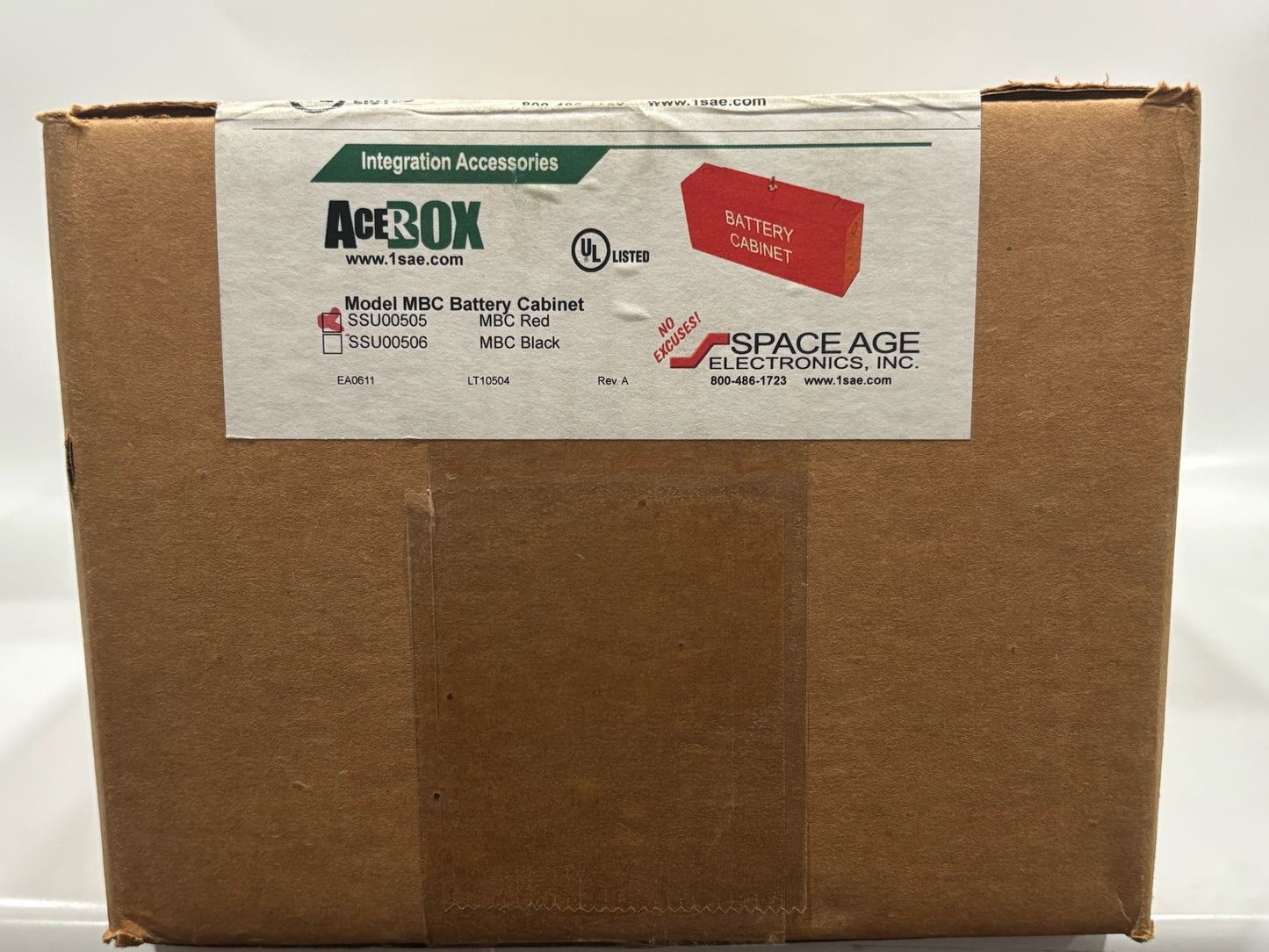 New Space Age Electronics / AcerBox SSU00505 MBC Battery Cabinet - RED