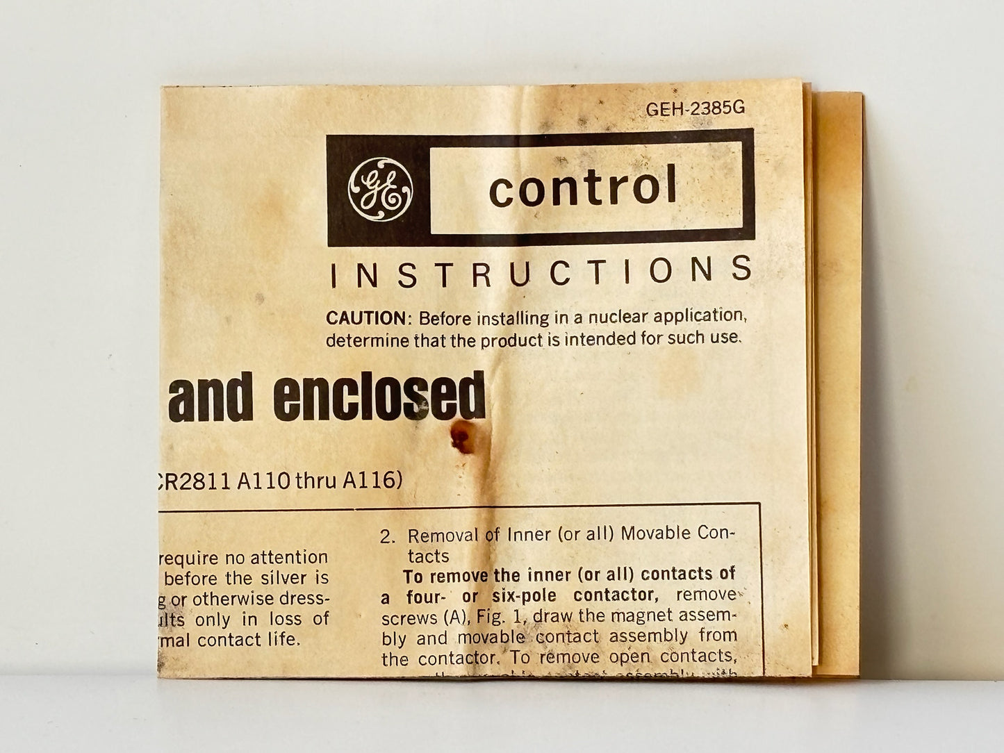 General Electric CR2810A14DE22 Machine Tool Relay 10 A 600 V 110/120 V Coil