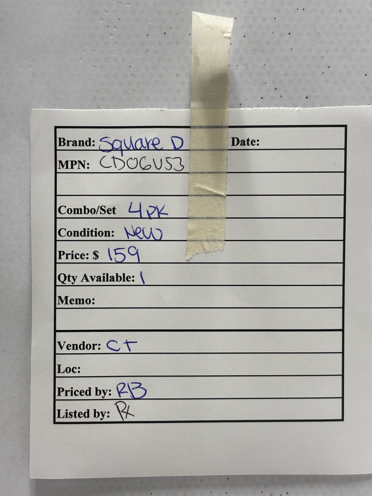 4 Pk Square D CDO6U53 Combination Starter with Overload for Motor Control