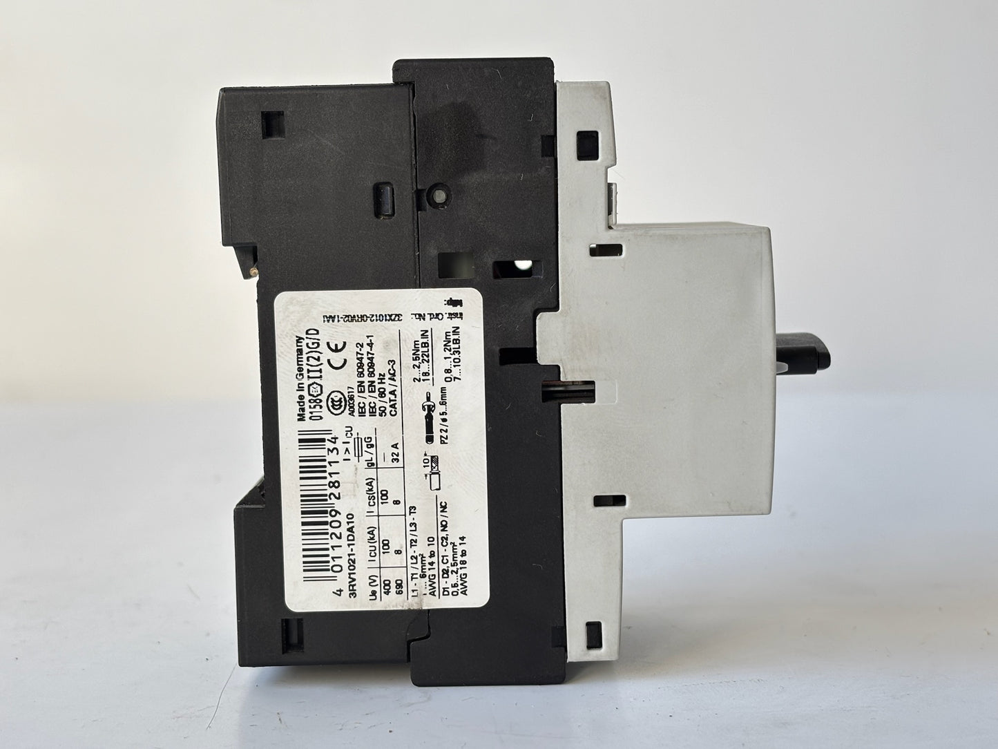 2PK Siemens 3RV1021-1DA10 SIRIUS S0 Motor Protection Circuit Breaker 2.2-3.2 A