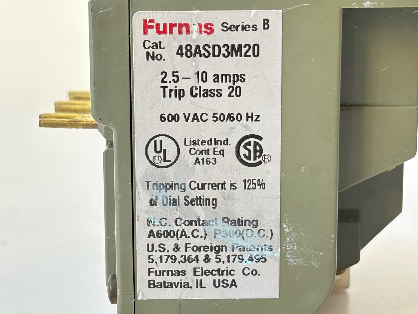 Furnas 48ASD3M20 Series B Solid‑State Overload Relay