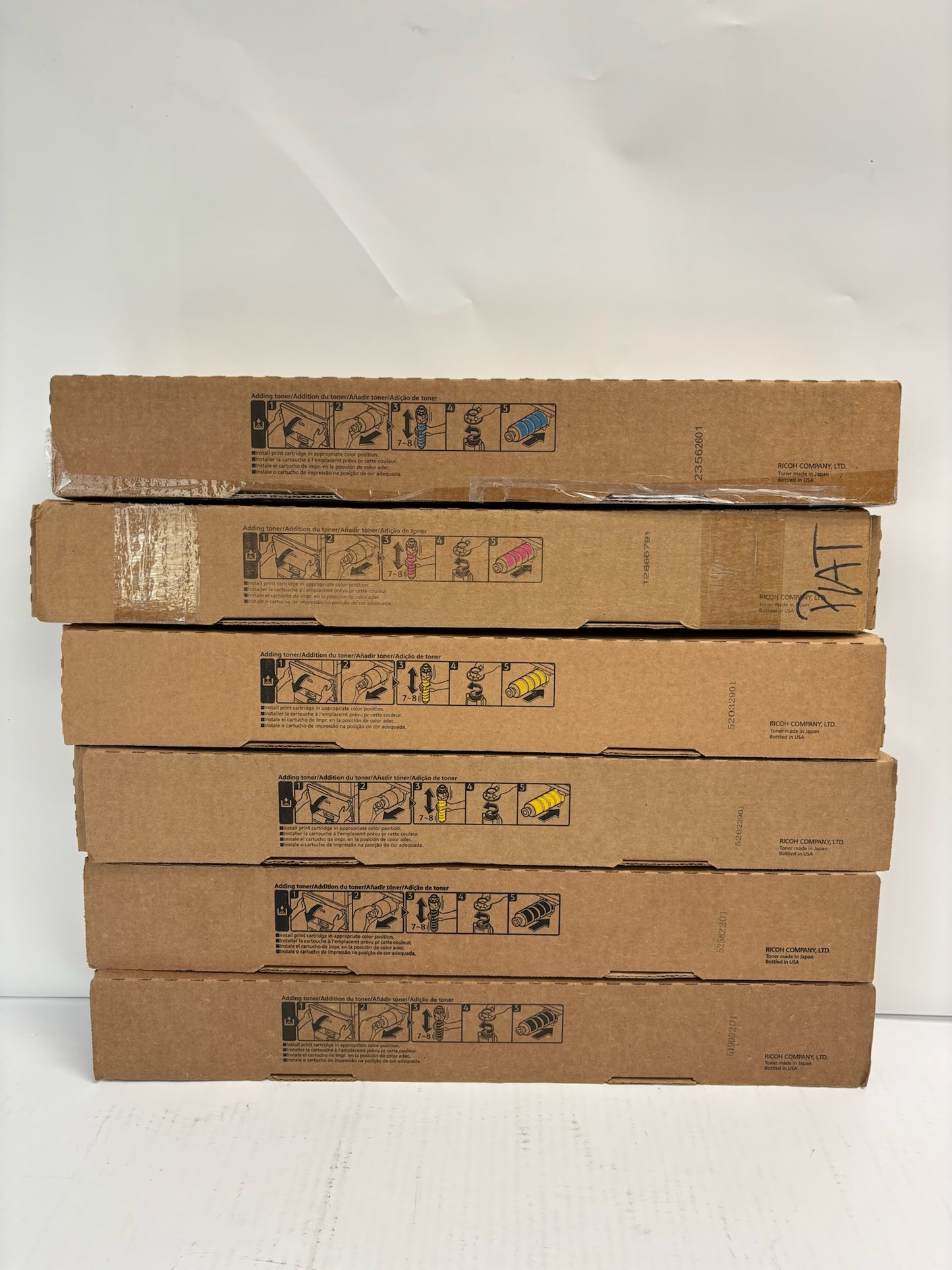 6 OEM Ricoh IM C2500H, IM C2000 CMYYKK Toners 842307,842308,842309,842310