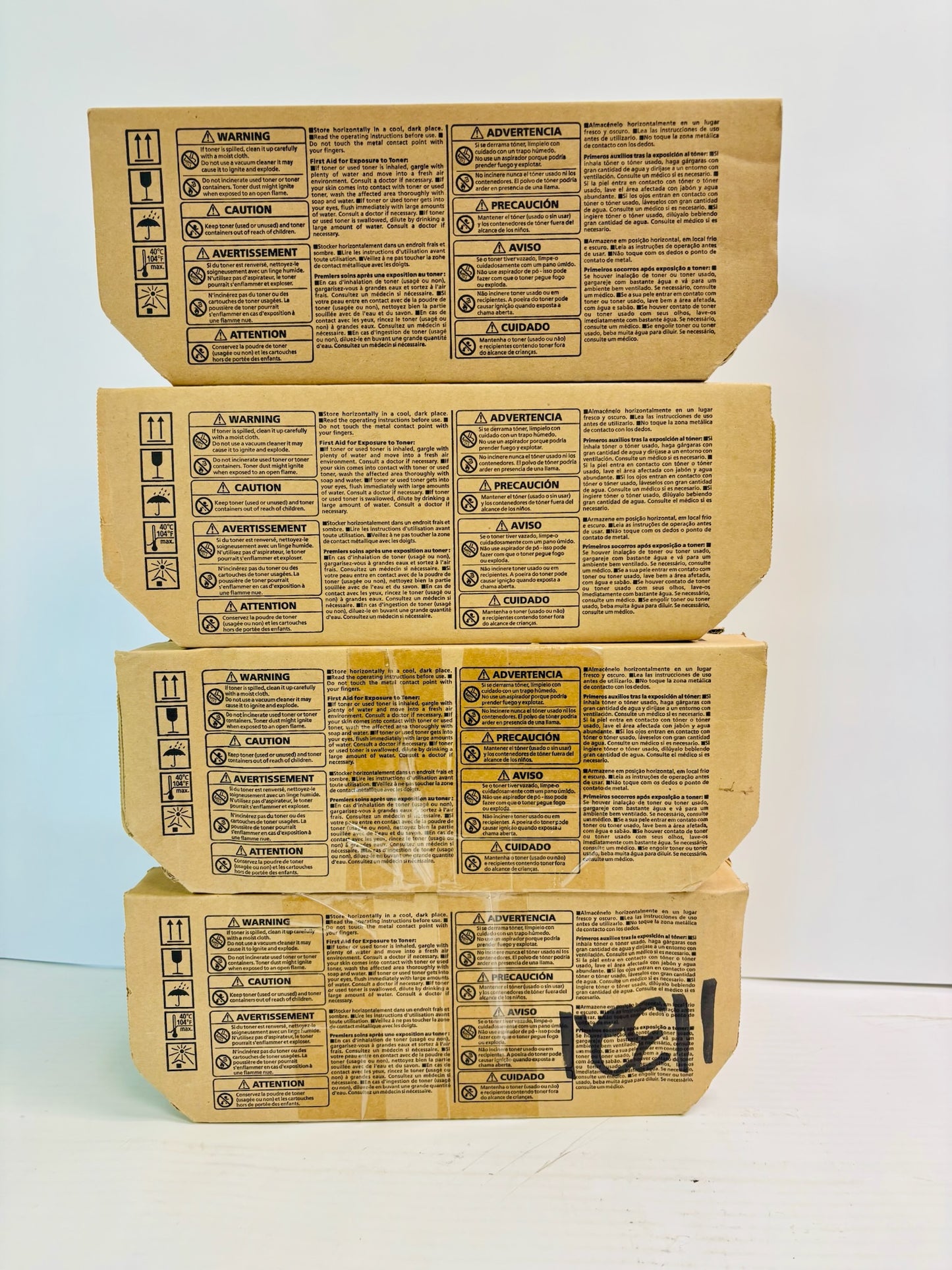 4 Genuine Ricoh MP 501SPF, 601SPF Black Toner (MP 601) 407823