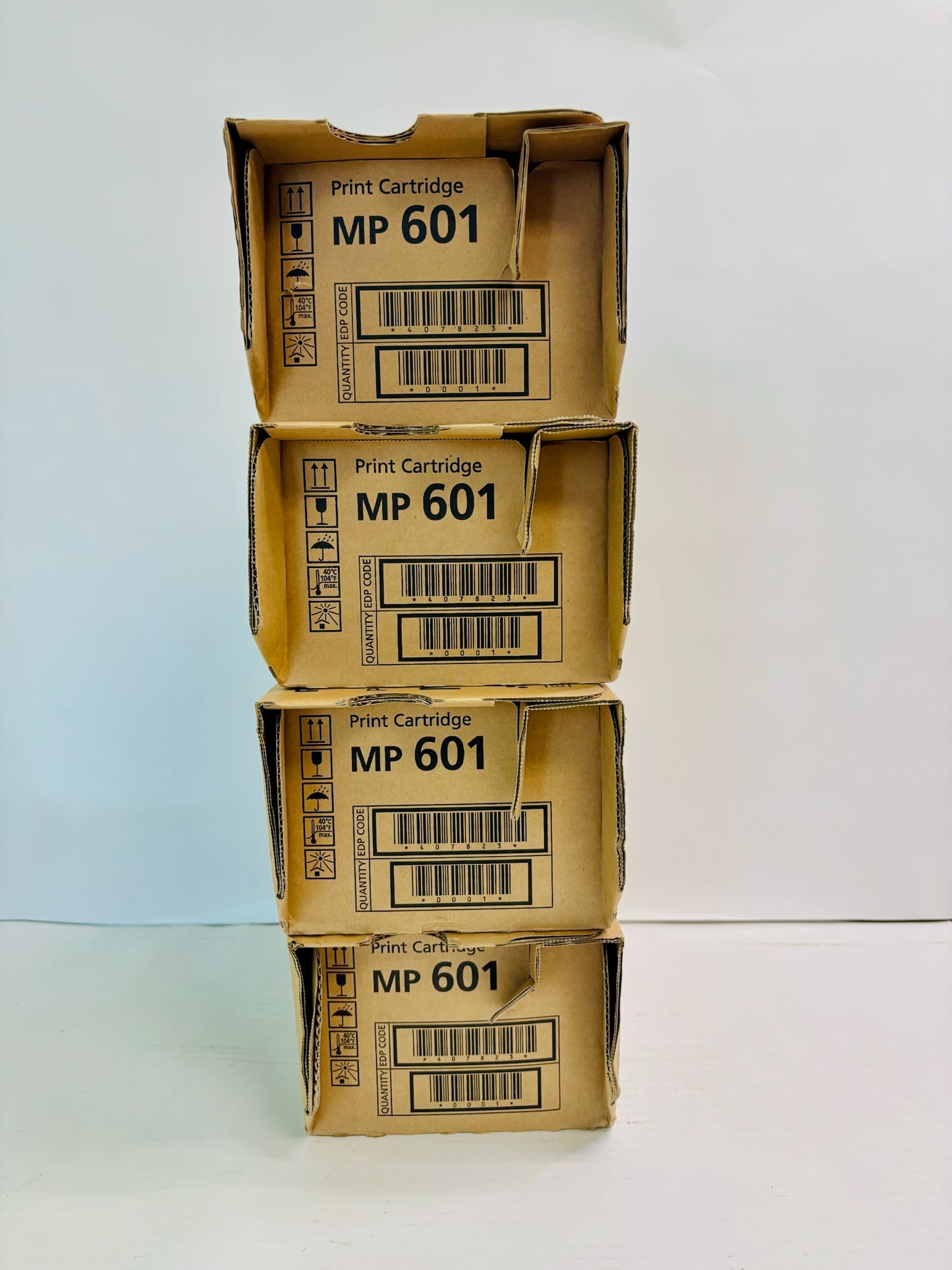 4 Genuine Ricoh MP 501SPF, 601SPF Black Toner (MP 601) 407823