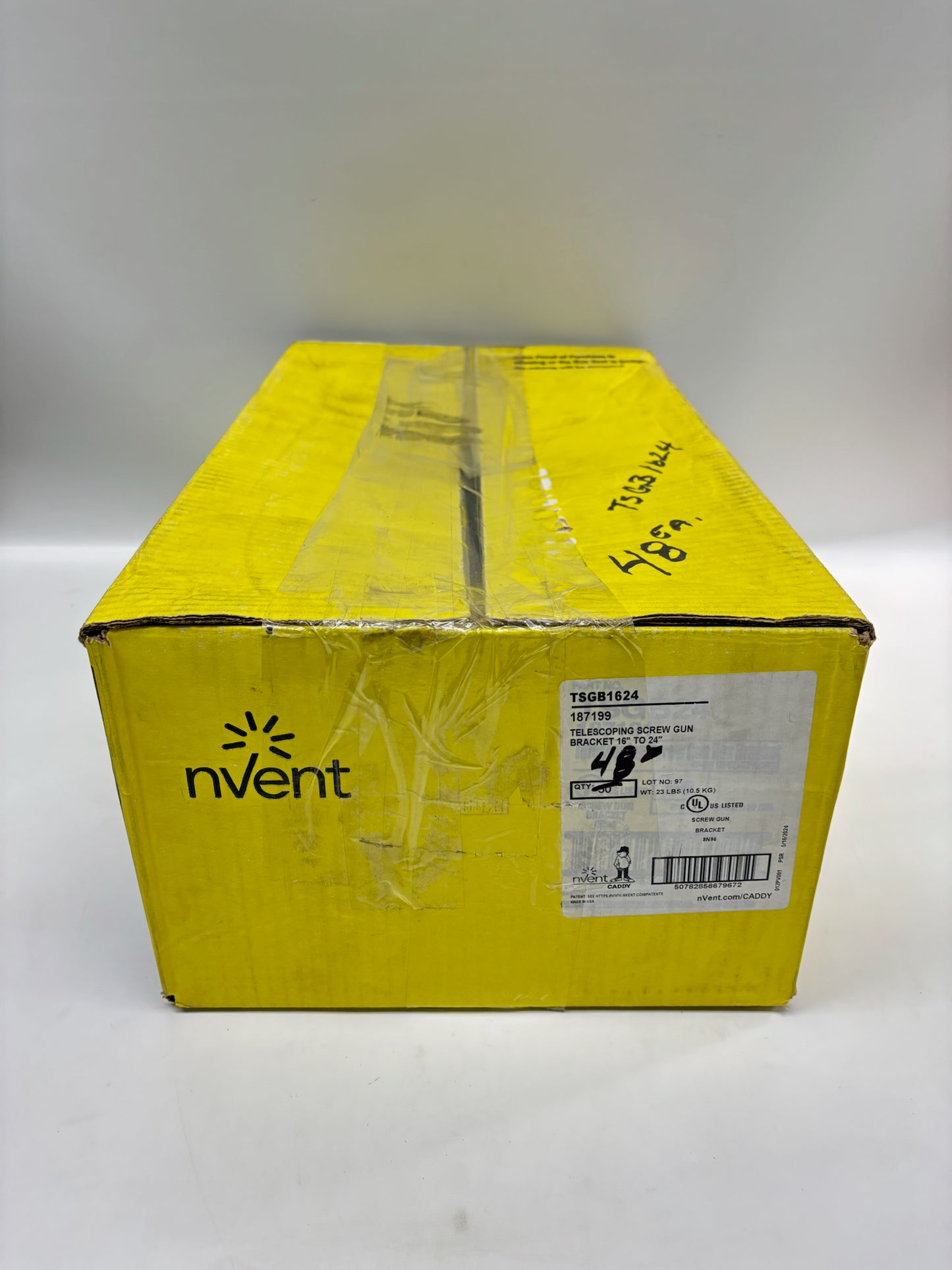 41PK nVent CADDY TSGB1624 Telescoping Screw-Gun Box Bracket (15¾″-25″ Stud Spacing)