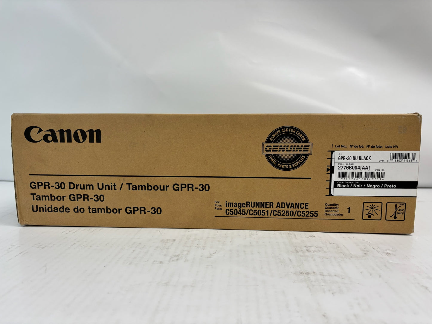 Genuine Canon iR C5045,C5051,C5250,C5255 GPR-30 DU Black Drum 2776B004[AA]