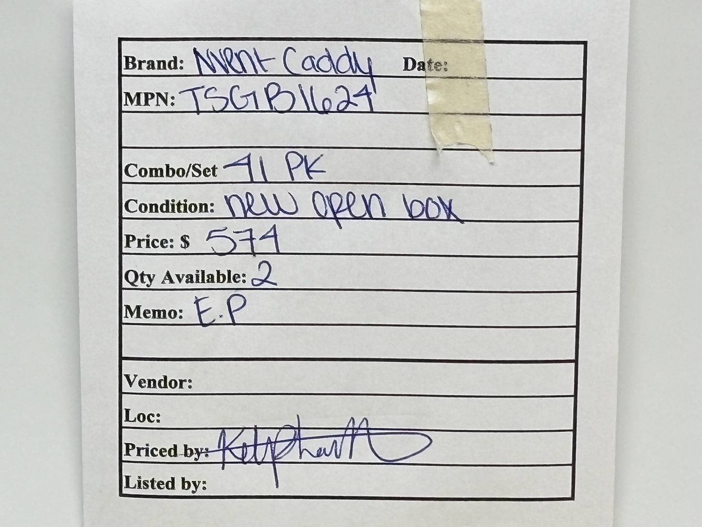 41PK nVent CADDY TSGB1624 Telescoping Screw-Gun Box Bracket (15¾″-25″ Stud Spacing)