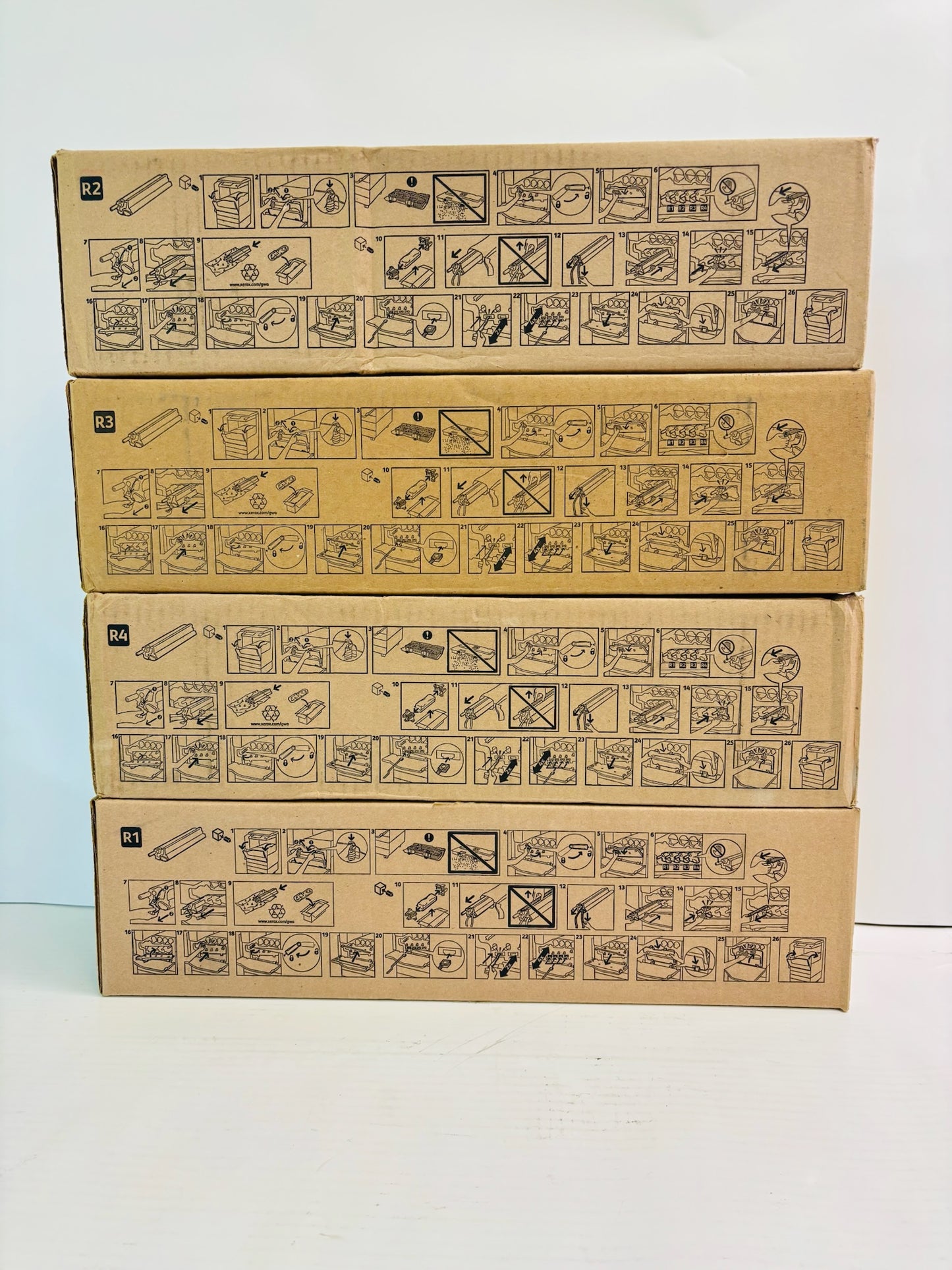 4 Genuine Xerox WorkCentre 7120, 7125 CMYK Drum Unit 013R00657,58,59,60
