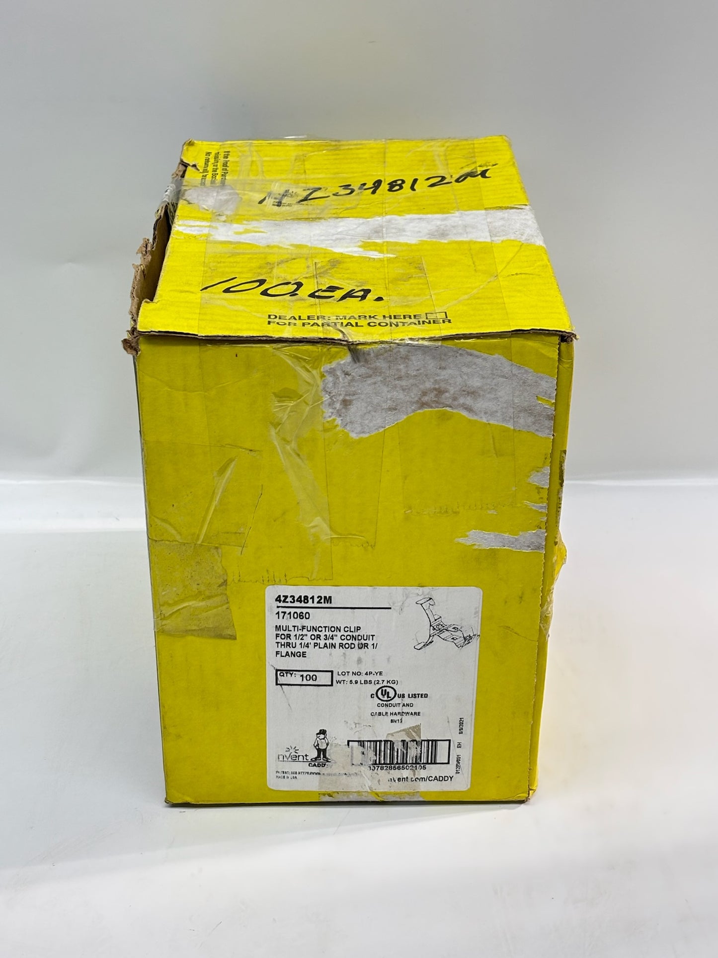 100PK nVent CADDY 4Z34812M Snap-Close Conduit Clip