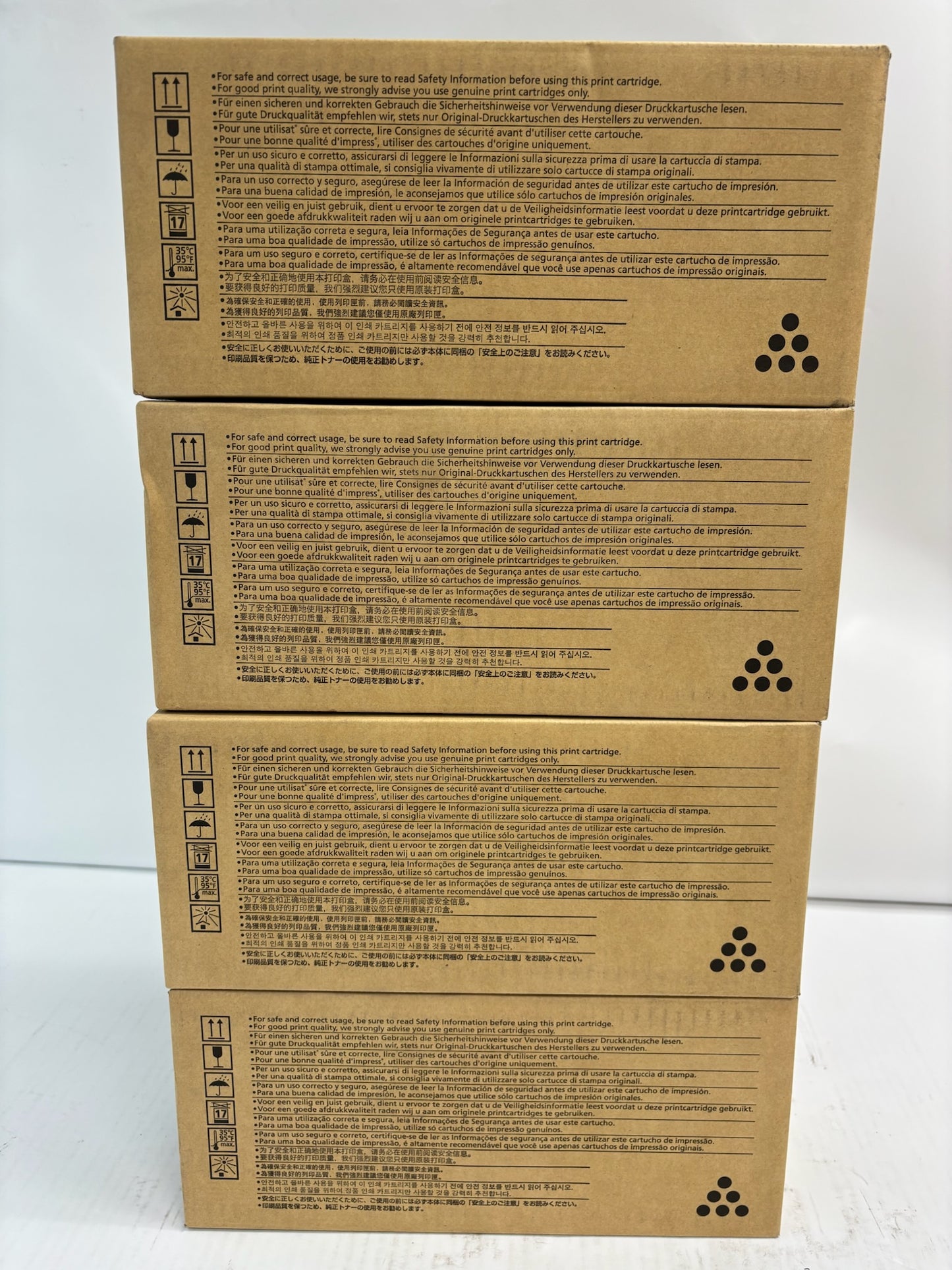 Lot of 4 Genuine Ricoh SP4500HA, 4510dn Black Toners 407316 M901-17