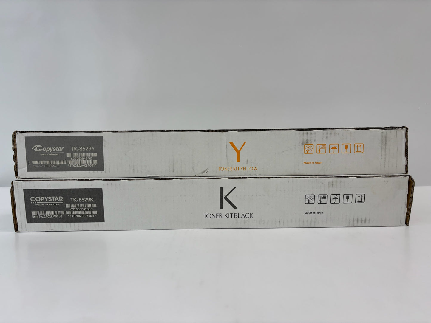 2 Genuine Copystar CS3552ci,3553ci,4052ci,4053ci Yellow & Black Toners TK-8529
