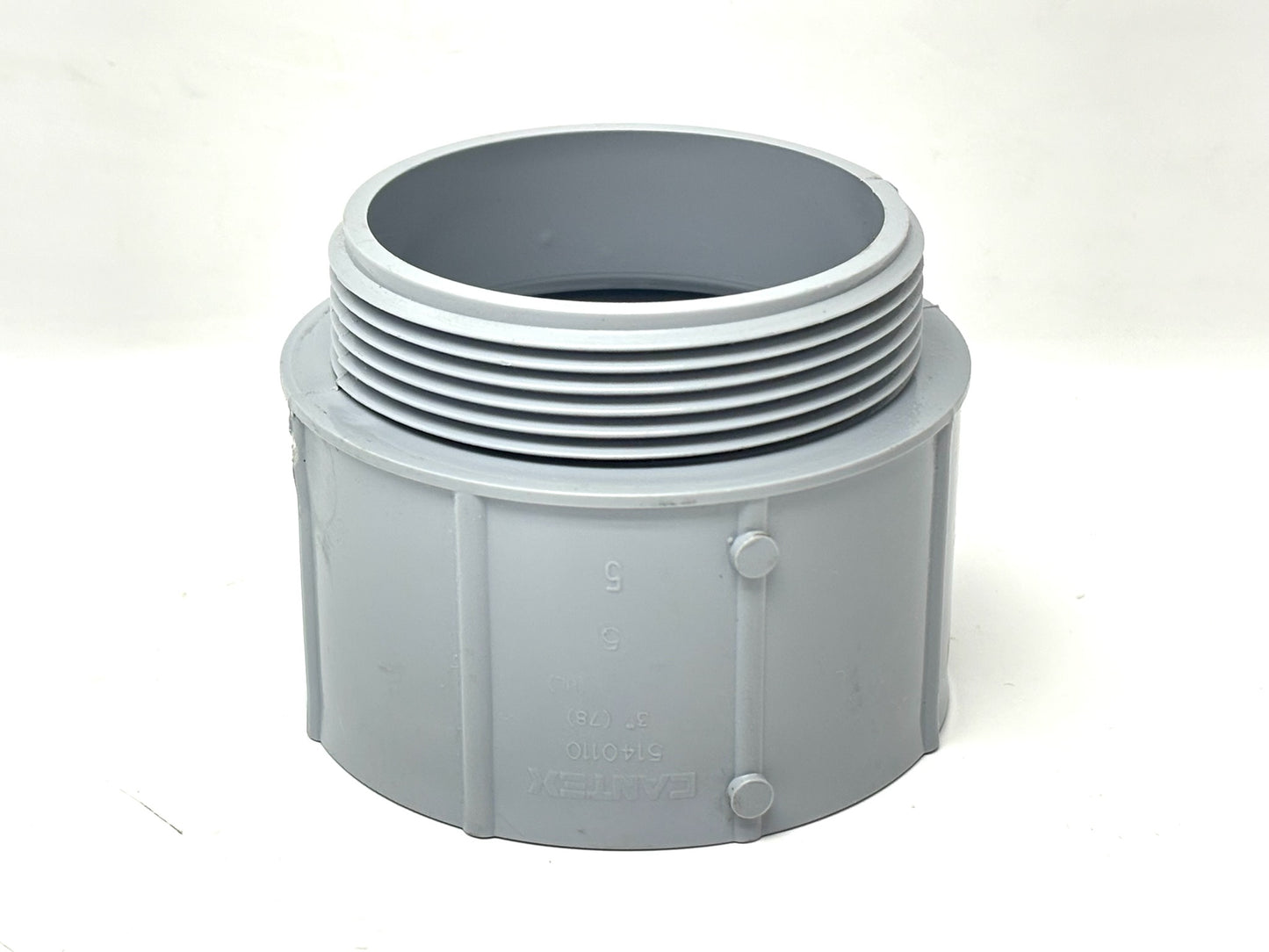 4PK Cantex 5140110 3 in PVC Male Terminal Adapter