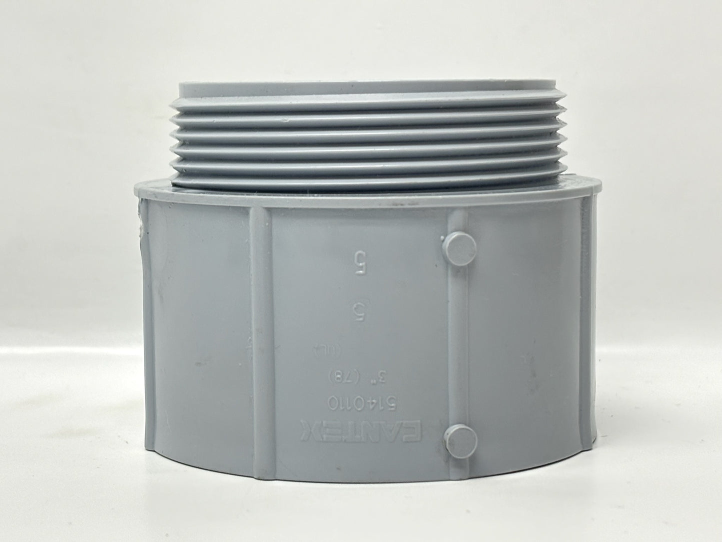4PK Cantex 5140110 3 in PVC Male Terminal Adapter