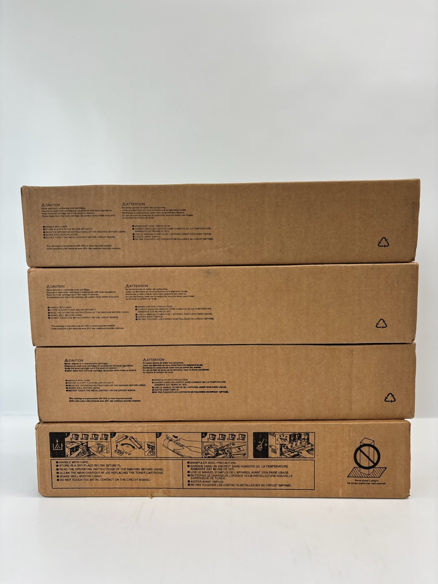 4 Genuine Toshiba 2515AC, 3015AC, 3515AC,4515AC CMYK T-FC415U Toners