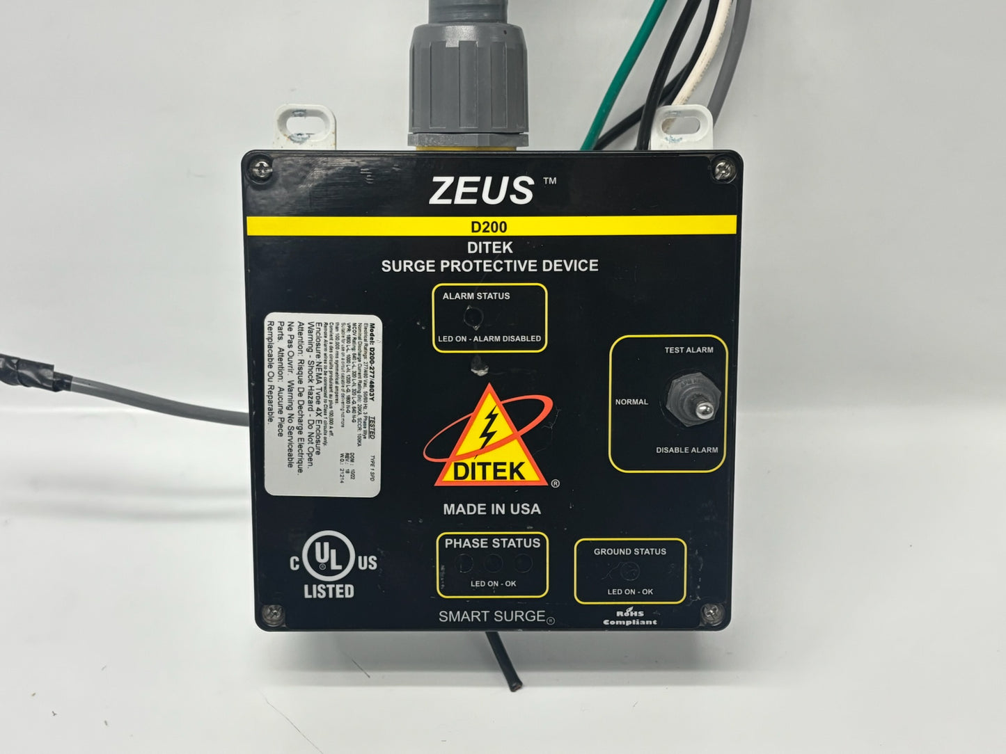 DITEK ZEUS D200 Industrial Surge Protective Device