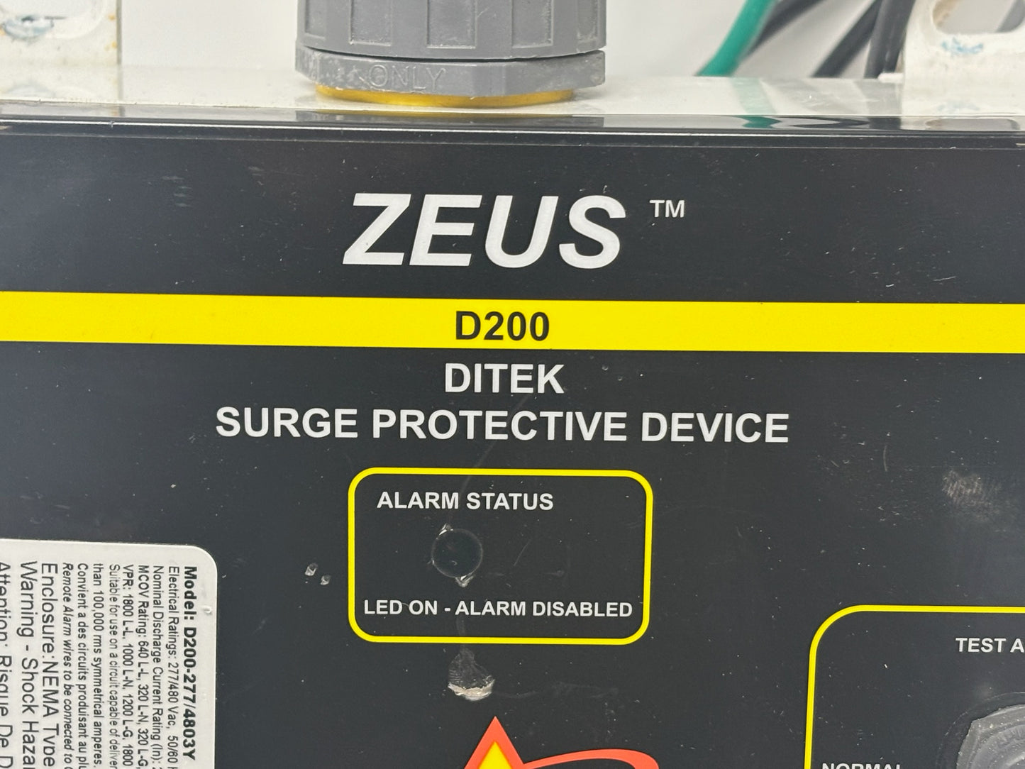 DITEK ZEUS D200 Industrial Surge Protective Device