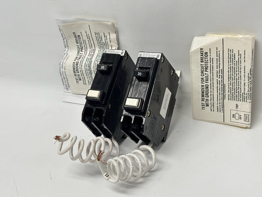 2PK Eaton QBGFT1020 Ground Fault Circuit Breaker – 20 A, Single-Pole (used)