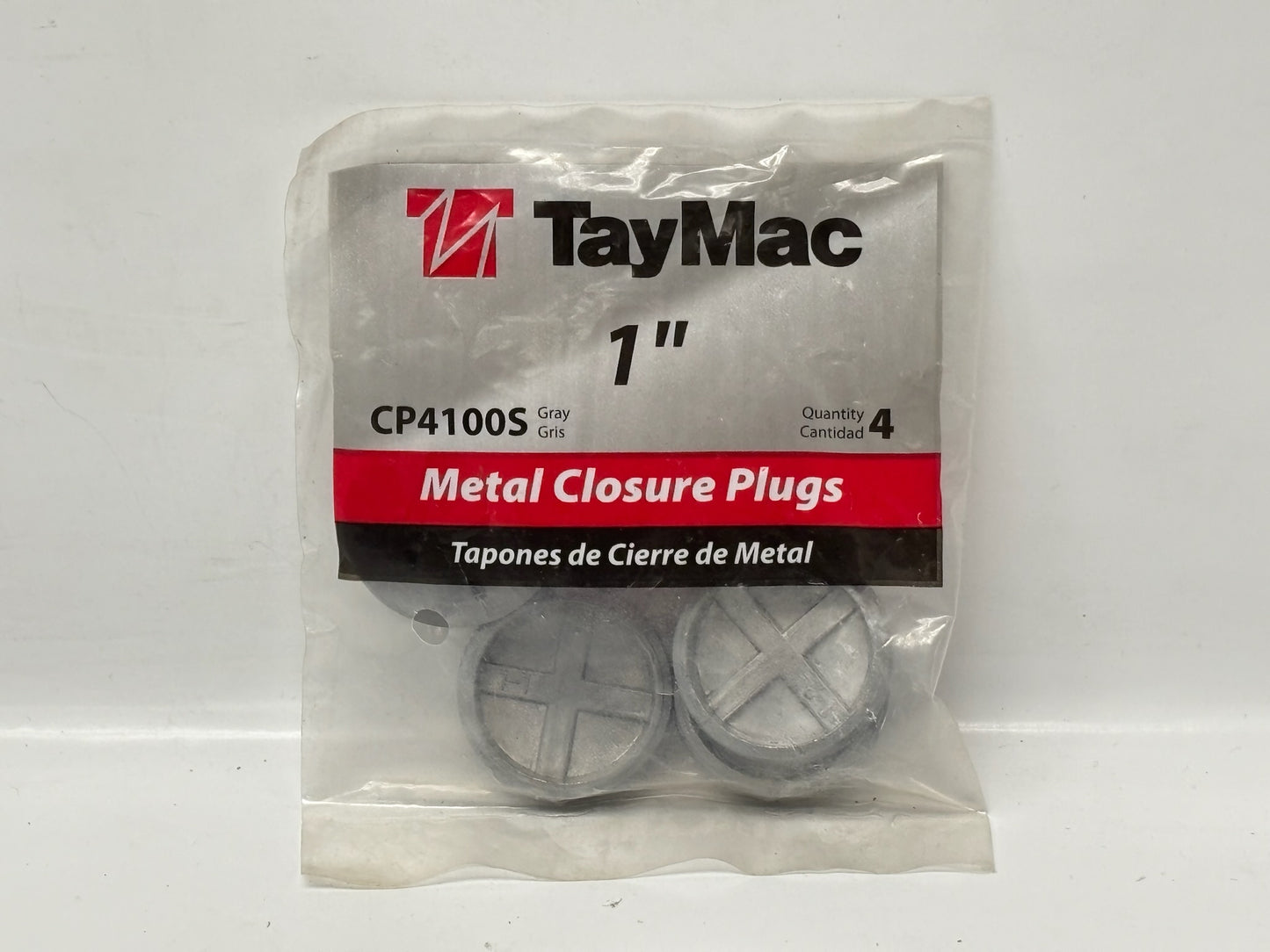 14PK TayMac CP4100S Weather-Proof Metal Closure Plug (1 in. NPT, Gray)
