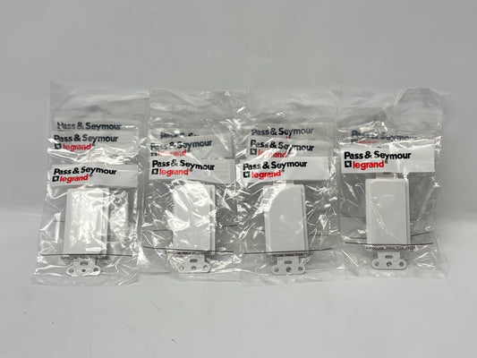 12PK Legrand 325W Blank Decorator Outlet Strap – White