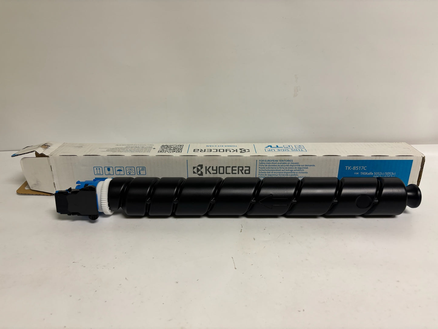 3 Genuine Kyocera TASKalfa 5052ci,5053ci CYK Toners TK-8517 (Cyan Open Box)