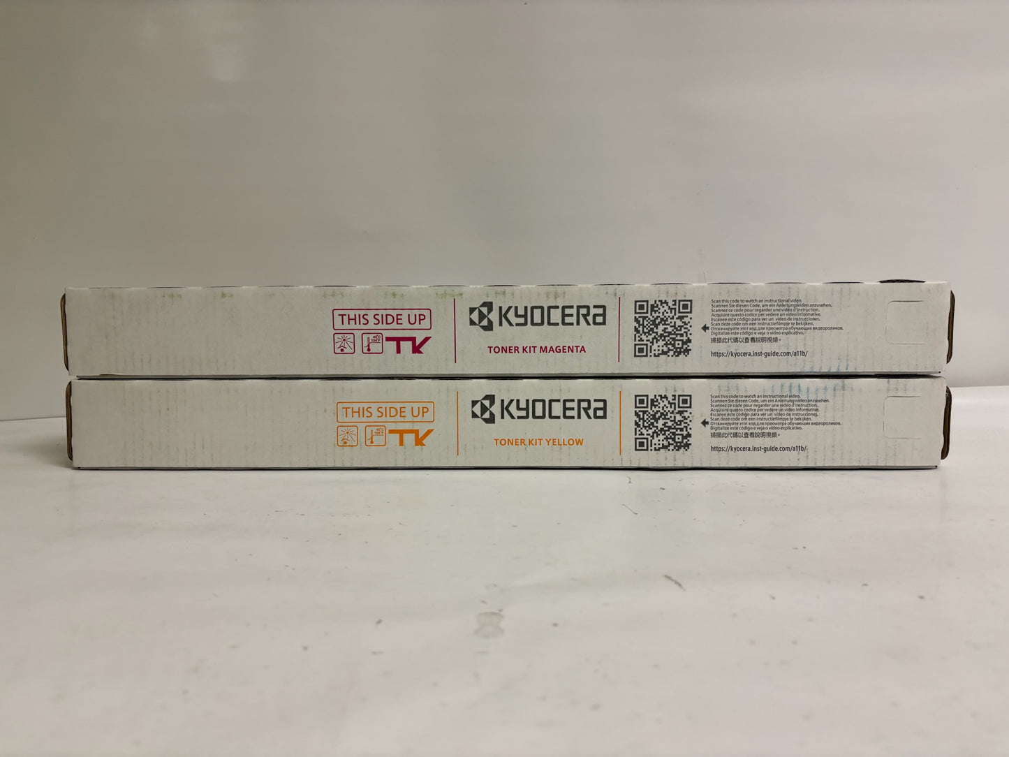 2 New OEM Kyocera TASKalfa 2552ci,2553ci  Magenta & Yellow Toners TK-8347