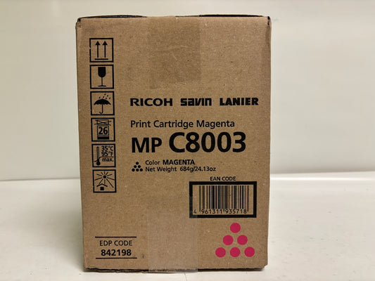 New OEM Ricoh MP C8003, C6503 IM C6500,C8000 Magenta Toner 842198