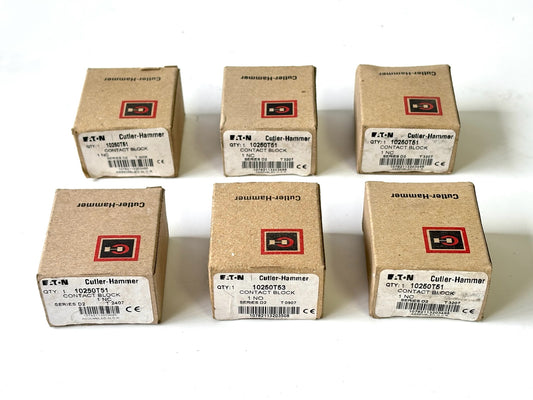 6PK Eaton 10250T53 Contact Block