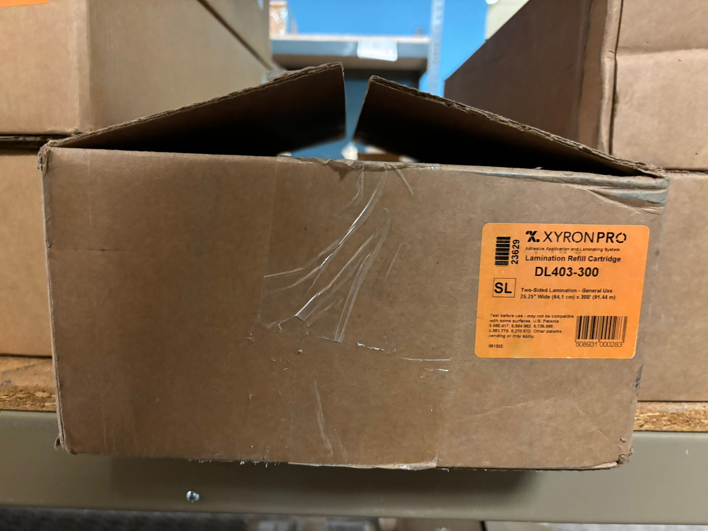Xyron Pro DL403-300 Two-Sided Lamination Refill Cartridge, 25.25" x 300'