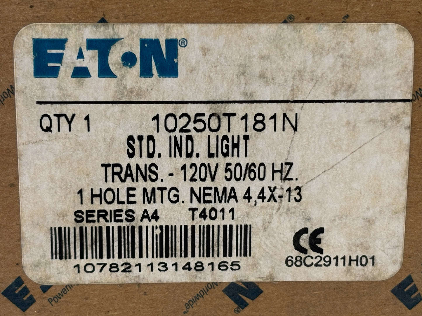 5PK Eaton 10250T181N 30.5 mm Heavy‑Duty Watertight/Oiltight Indicating Light 120 V