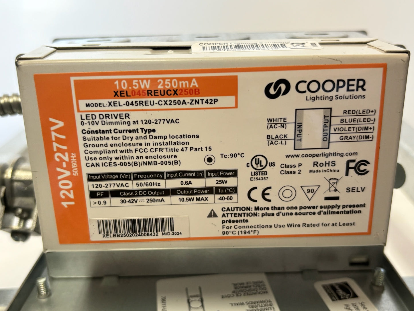 Cooper HC410D010REM14 4" LED Downlight Housing w/ 14W EM Backup