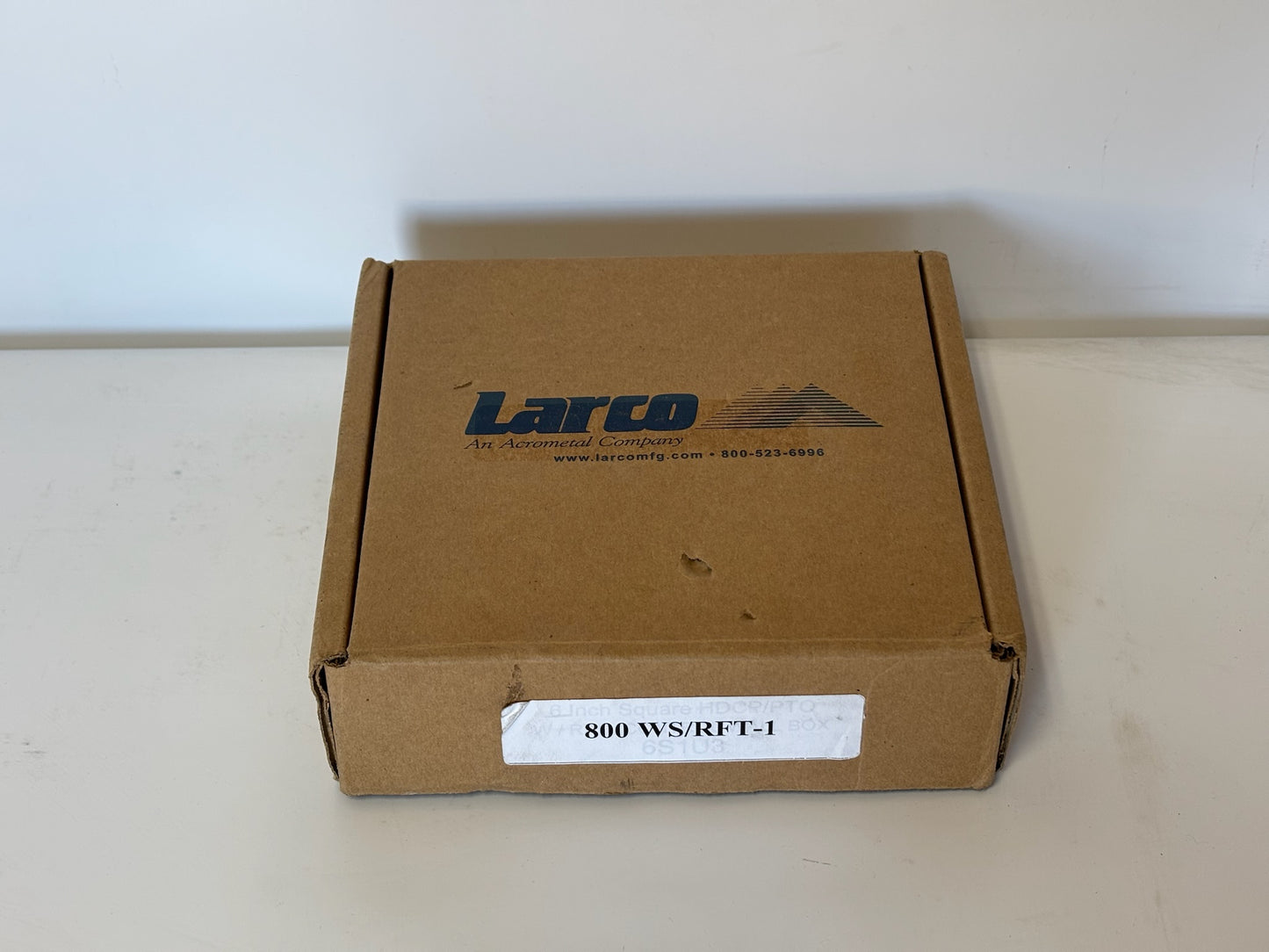 Larco 6S103 Heavy‑Duty Commercial Entry Push Plate Switch Stainless Steel