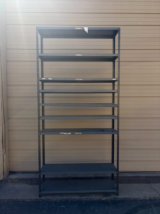 8 Tier Metal Shelf 42 x 12 x 87 (See Photos)