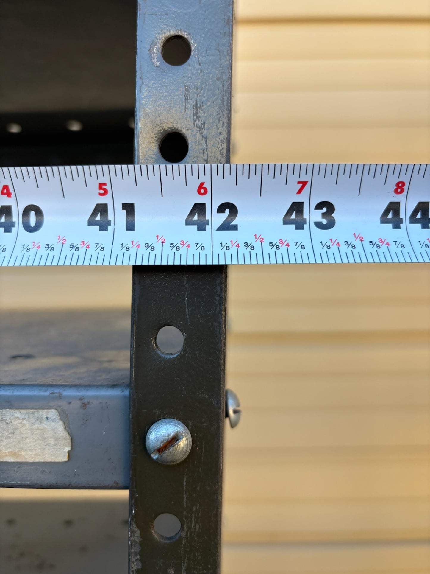 8 Tier Metal Shelf 42 x 12 x 87 (See Photos)
