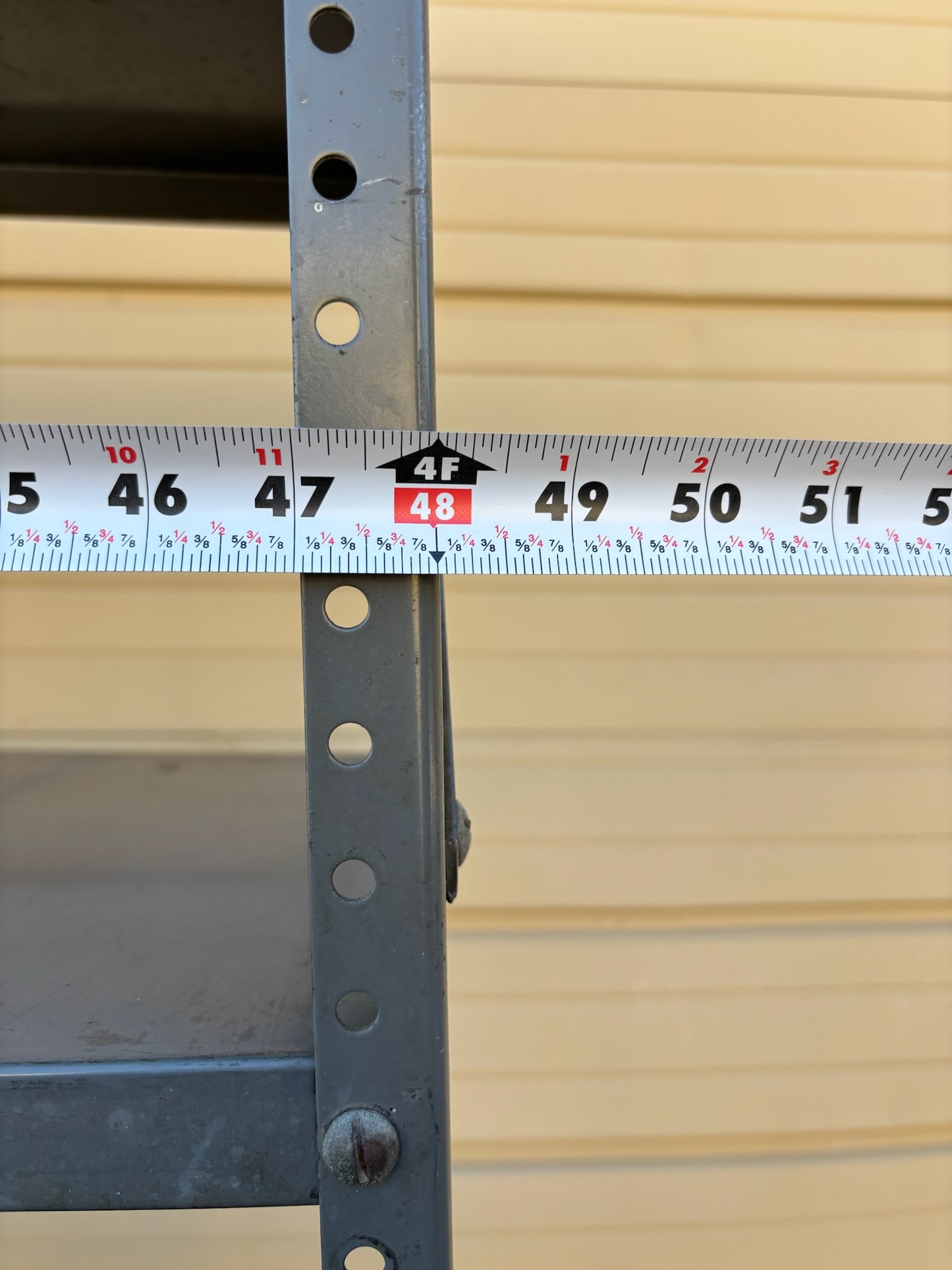 5 Tier Metal Shelf  48 x 15 x 75 (See Photos)