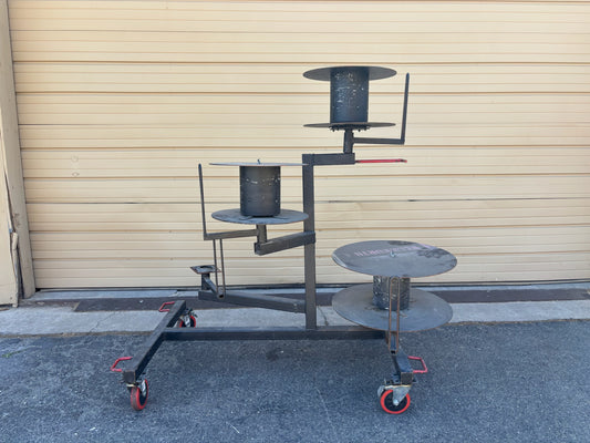 Cable/Wire reel Dispenser Assembly Cart